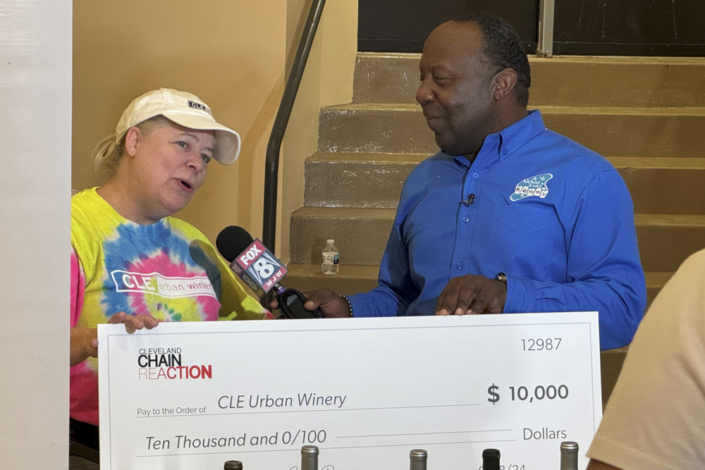 Third-place winner that received $10,000 was CLE Urban Winery